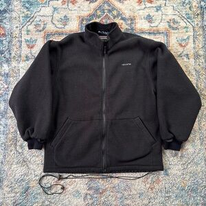 Vintage Ripzone Black Zip-up Fleece Size XL
